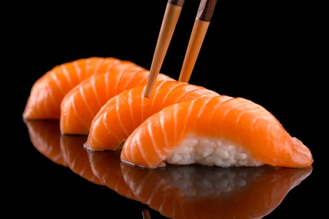 Salmon Sushi.