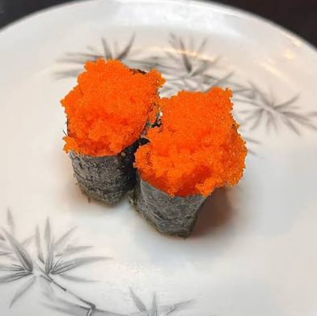 Smelt Roe Sushi.