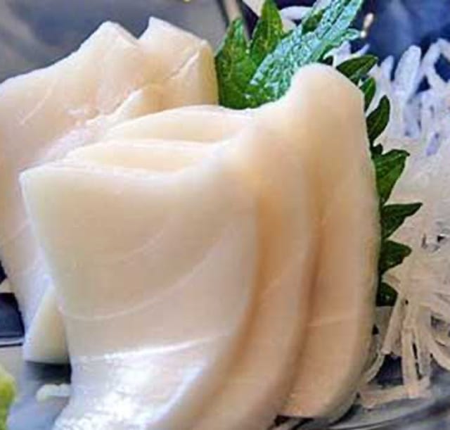 White Tuna Escolar Sashimi.