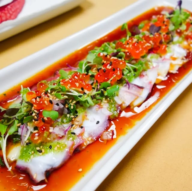 Octopus Carpaccio.