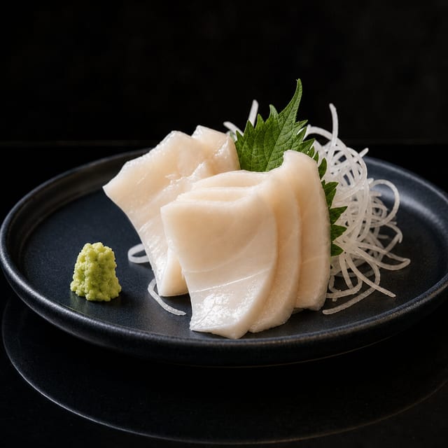 White Tuna Escolar Sashimi.