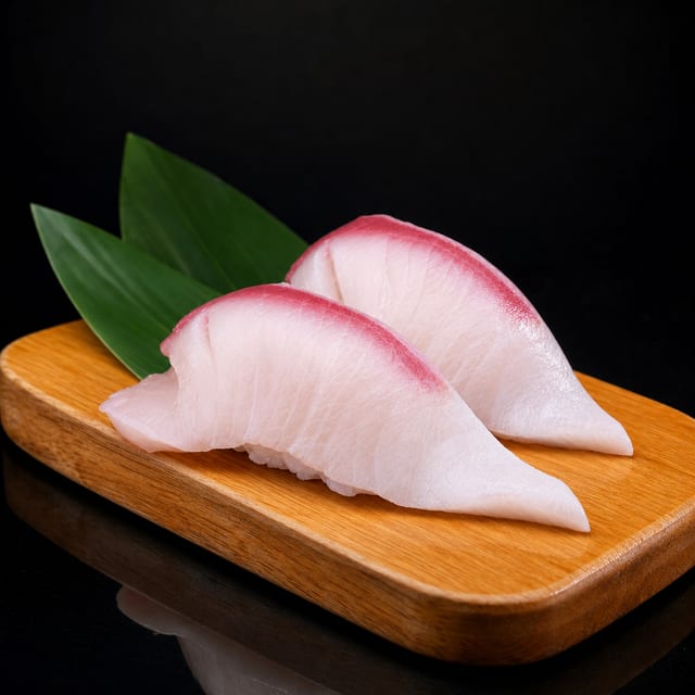Hamachi Yellowtail Sushi.