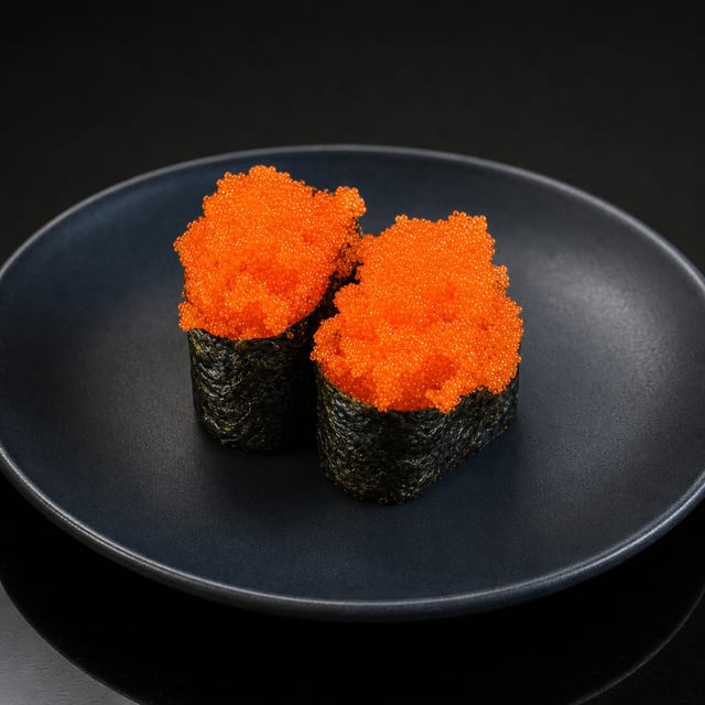 Smelt Roe Sushi.