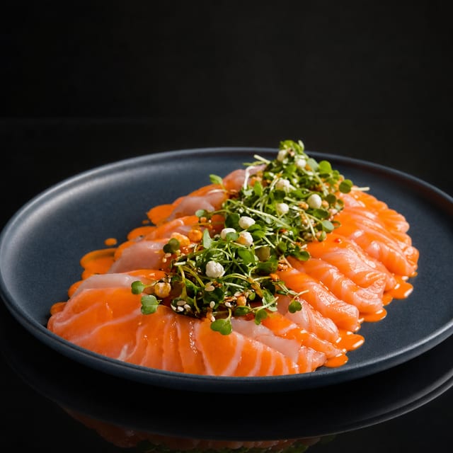 Salmon Carpaccio.