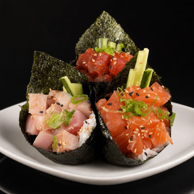 3 Hand Rolls, CHEF CHOICE.