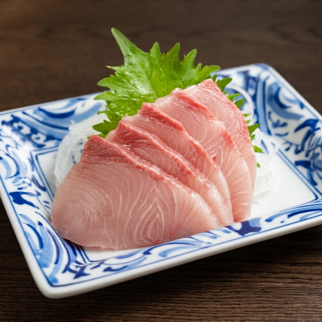 Hamachi Yellowtail Sashimi.
