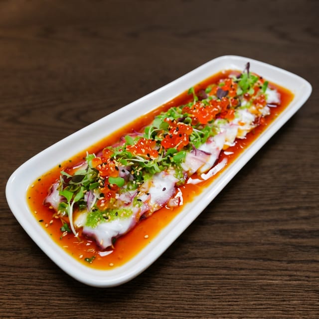 Octopus Carpaccio.