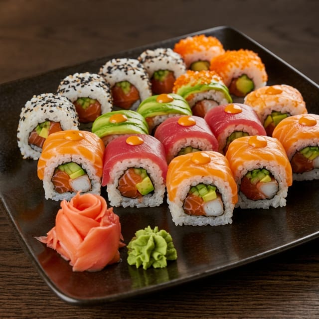 3 Sushi Rolls.