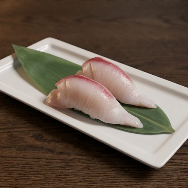 Hamachi Yellowtail Sushi.