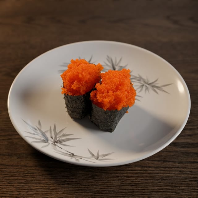 Smelt Roe Sushi.