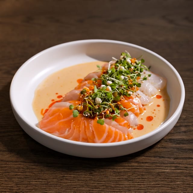 Salmon Carpaccio.